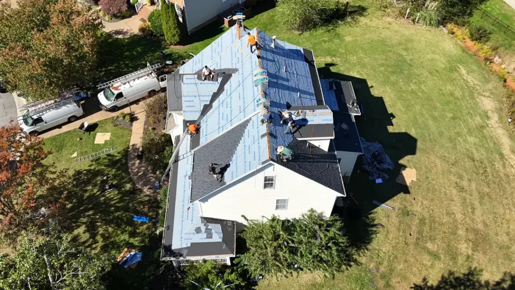asphalt shingle roofing replacement by IBC Roofing Richmond